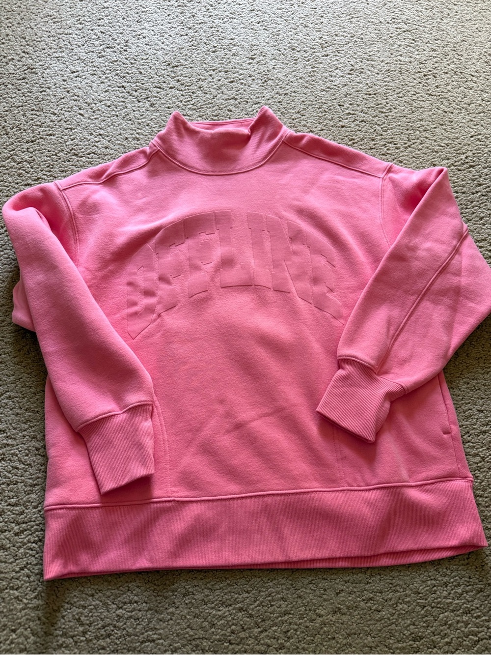 Offline Pink Mock Neck Sweater
